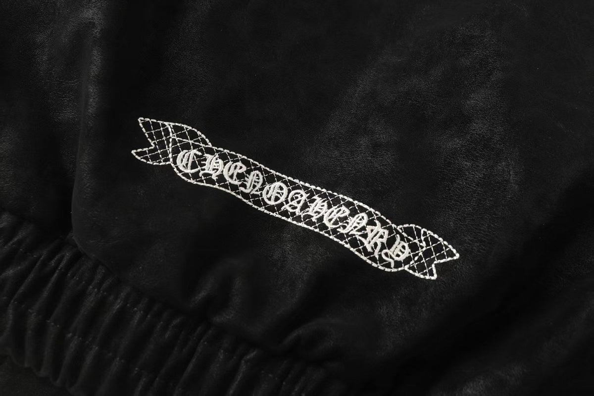 Chrome Hearts Horseshoe Cross Jacket - Black Street Embroidered Coat 8800