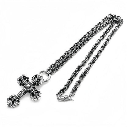 Chrome Hearts Paperchain Necklace With Dagger Pendant