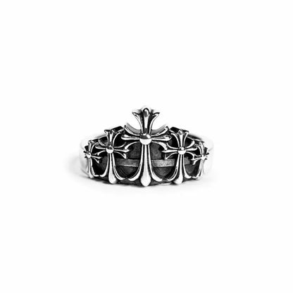 Chrome Hearts CROSS CROWN RING