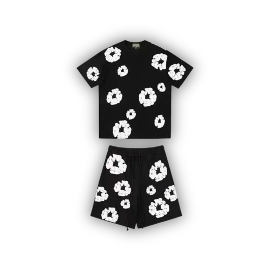 Denim Tears Cotton Wreath Set - Black/White