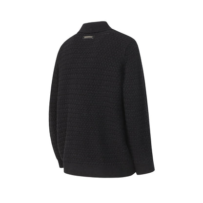 Chrome Hearts Gothic Cross Knit Cardigan - Black Grey Streetwear Jacket 904