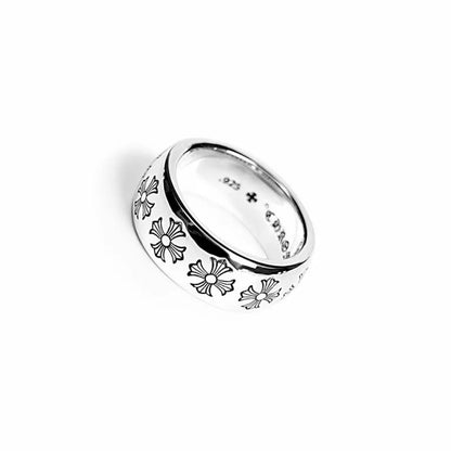 Chrome Hearts ETCHED PLUS BAND RING -2